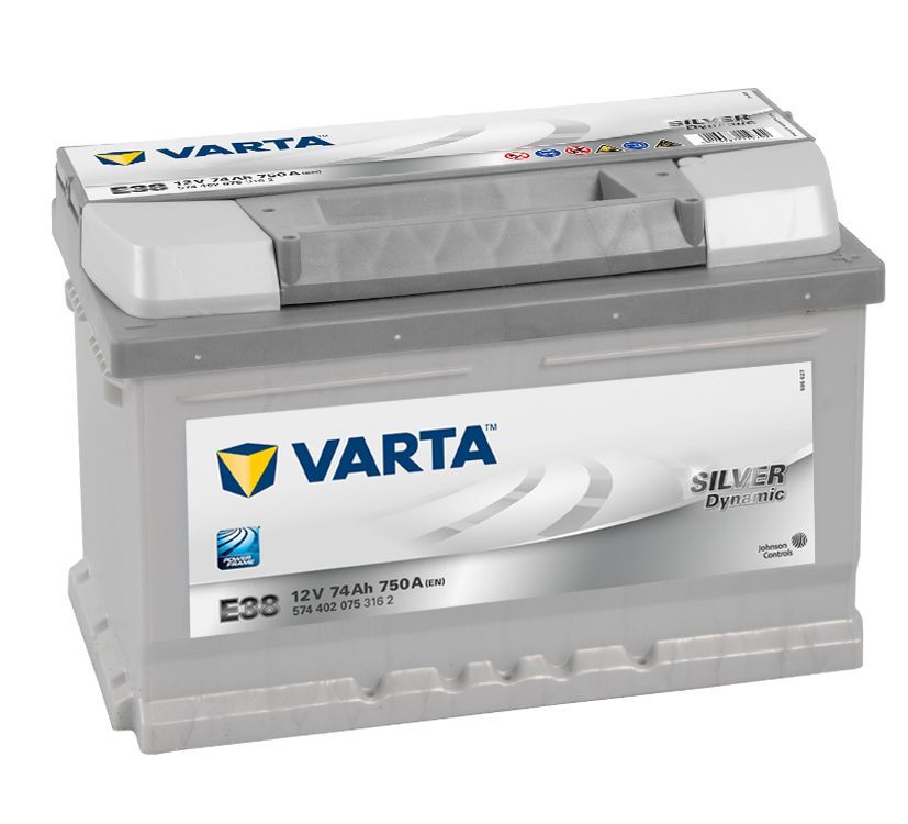 Varta Silver Dynamic 574 402 075 74А/ч-12V ст EN750 европейские обратная 278x175x175